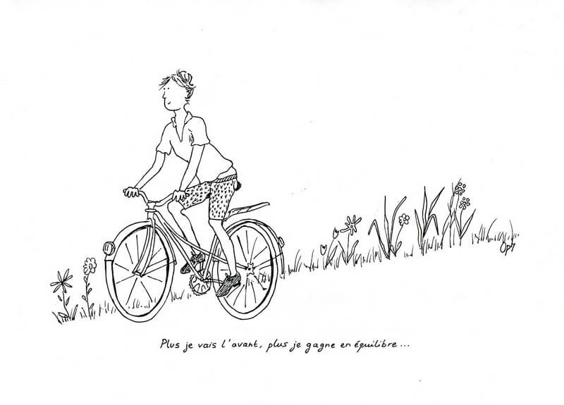 Avance équilibre blog illustrations Ophélie