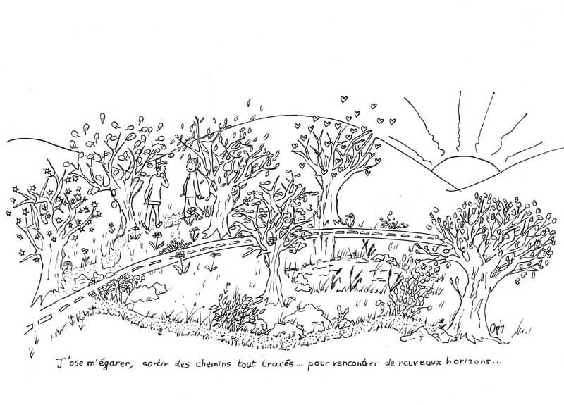 Egarement chemins blog dessinatrice Oph