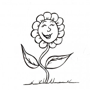 picto fleur sourire