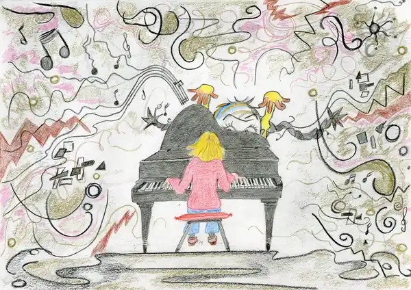 Illustration Ophélie Glorieux Lille piano