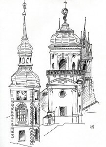 Dessin prague Oph Ophélie Glorieux