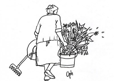 Dessin psychologie passion fleur jardinage