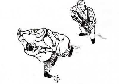 Illustration tango couple exterieur danse musique